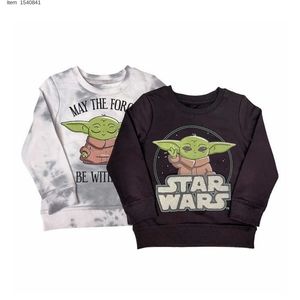 New! Boys Lot of 2 Pack Star Wars Grogu Yoda Mandalorian Crewneck Sweatshirts!!!